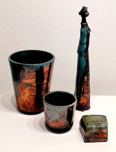 Unikati - Raku, Figur, Vase, Becher, Schatulle